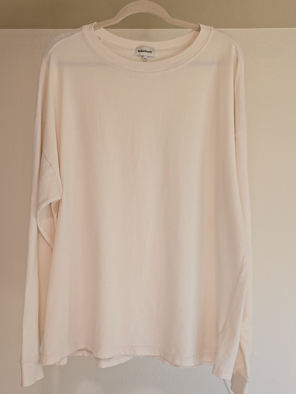 Richer Poorer Men's Crewneck Sweater in Light Cream